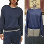 Aritzia  Wilfred Free Junction Navy Sweatshirt Collegiate Preppy - Sz M 🧡🎀 Photo 2