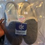 Dearfoams 🩶🩶 Gray Slippers with Cream Lining size US 9-10🩶❤️‍🔥 Photo 8