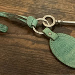 Fossil A Rare Vintage Light Green Leather  Handbag Bag Tag Photo 0