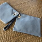 French Connection  Lara Pebble Vegan Leathee Double pouch Wristlet NWT Photo 4