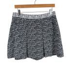 Banana Republic  Black White Tweed Cotton Mini Skirt 8 Photo 1