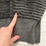 XOXO Y2K Grey black cable knit batwing sweater Size medium Photo 5