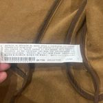 ZARA Moto Style Jacket Womens Size Medium Brown Faux Suede Effect Overshirt Chic Photo 4