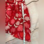 RHODE x Target Women's Zinnia Floral Print Bell Sleeve Midi Linen Dress Size 12 Red Photo 3