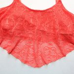 Mossimo Orange Eyelet Swim Sports Bra Beach Bralette Bikini Top L Large Photo 2