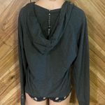 Young & reckless  Women’s Large Dark Gray Jersey Knit V-Neck Hoodie Photo 3