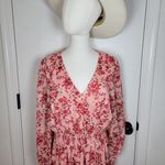 Altar'd State Arula Pink Floral Cottagecore Maxi Dress Size X Sundress Photo 2