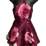 Speechless ‎ Women’s Wine Floral Party Prom Dress Size 0 Photo 0