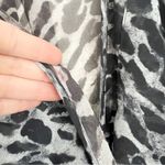 ALLSAINTS Penny Ambiant Animal Print Long Sleeve Blouse Size Large Photo 7