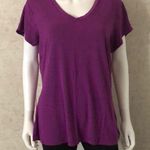 Apostrophe Purple V-neck Photo 0