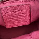 Coach  Leather Crossgrain Mini Street Tote in Silver Sunset Red (Pink) Photo 9