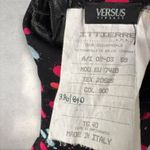 Versace Versus Gianni Vintage Y2K Dress Numbered Paint Splatter Lace Up Fits XS Photo 4