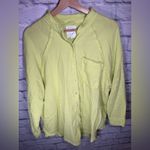 Aerie ‎ Pool-To-Party Cover Up button front lime green Shirt Size Small Photo 2