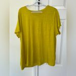 Eileen Fisher Eileen Fisher Linen Jersey Crewneck Tee in Gold Paper Size Large Organic Linen Photo 2