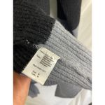 Elan  Belted Color Block Cardigan in Black Grey Size Medium Photo 5