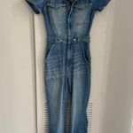 Good American Denim Fit For Success Flare Jumpsuit 0 Photo 6