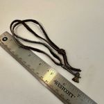 Tomahawk ax pendant necklace on cord Brown Photo 6