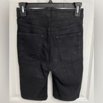 J Brand Natasha Short Fearful Wash Sky High Waist Black Stocking Women’s Size 25 Photo 3