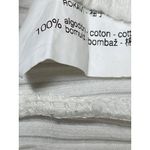 ZARA Women's White Cold Shoulder Short Sleeve Rib Knit Blouse Crop Top Size S Photo 3