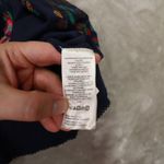 Free People Navy Blue Embroidered Cropped Swing Tank Top Women's size Medium Photo 5