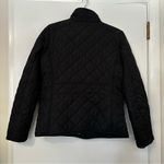 J.Crew  Quilted Jacket Zip Front Snaps Black Womens Medium Photo 6