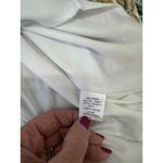 Ember Green White Tropical Leaf Ruffle Asymmetrical A Line Skirt Large Cruise Photo 3