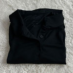 Nike  Golf Women’s Size Large Solid Black Sleeveless Golf Polo Workout Sporty Photo 0