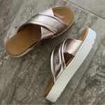 UGG NEW  Leather Platform Slide Sandals Size 6M New without Box Retail $110 Photo 5