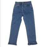 Anthropologie Levi’s Wedgie Straight Ruffle My Feathers Jeans Photo 3