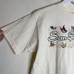 Alstyle Vintage San Diego Cream Graphic Butterfly Tee Shirt Size Medium Photo 2