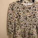 ALC Frank A.L.C. Silk Floral Paisley Tordi Long Sleeve Peplum Pocket Dress Photo 3