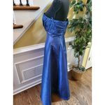Jordan Brand Strapless Formal Maxi Dress Size 8 Blue Photo 5