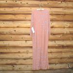 Mac Duggal 93626 Womens High Neck Illusion Embellished Gown Dress Rose 14 Photo 11