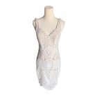 Hello Molly - Can’t Help But Wait White Mesh Bridal Dress Sz 6 Photo 2