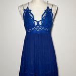 Free People | One Adella Slip Blue Lace Dress Photo 4