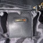 DKNY New York Designer Black Calf Leather Shoulder Bag with Chain Handles Photo 7