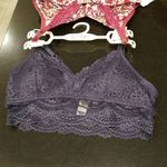 Jessica Simpson ๐๐ 2 Pack Bralettes Floral & Blue Lace Large L NWT Photo 4