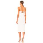 JONATHAN SIMKHAI Iris Jersey Underwire Cutout Midi Dress Size Small White Photo 3