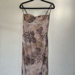 House Of CB  L A-C‎ 'Aiza' Cream Floral Print Maxi Dress NWOT Photo 9