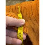 Talbots  Orange Cable Knit V Neck Cardigan Sweater Size XL  Long Line Wool Blend Photo 7