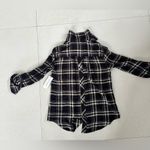 Stitch Fix  COSMIC BLUE LOVE Maci Relaxed Half Button Down Woven Shirt SZ S Photo 6