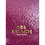 Coach Abby duffle berry Pebbled Leather Shoulder Bag F31507 like NEW Photo 10