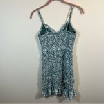 Abercrombie & Fitch Smocked Mini Dress Small Green White Photo 8
