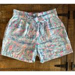 Lilly Pulitzer Kaylene Shorts Modal Tencel Fish Kiss Zanzibar Tie Waist XS Photo 7
