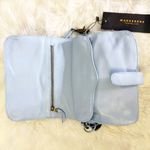 Wanderers Travel Co The Milano Small Clutch Sky Blue Leather Bag NWT Crossbody Photo 3