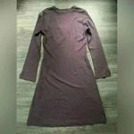 Horny Toad Faux Wrap Mauve Dress Long Sleeves Knee Length Size S Photo 1