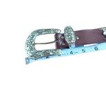 Women’s‎ Rhinestone Cowgirl Rodeo Studded Belt size SM Brown Photo 7