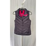 The North Face $160 NWOT  550 Down Puffer Vest Women's Gray Pink Lined Zip Front Photo 1