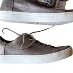 Toms NEW  Metallic Leather Women's Lenox Sneakers size 5.5 Pewter Photo 5