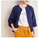 Anthropologie Amadi Textured Bomber Jacket Medium Zip Up Oversize Minimalist Photo 7